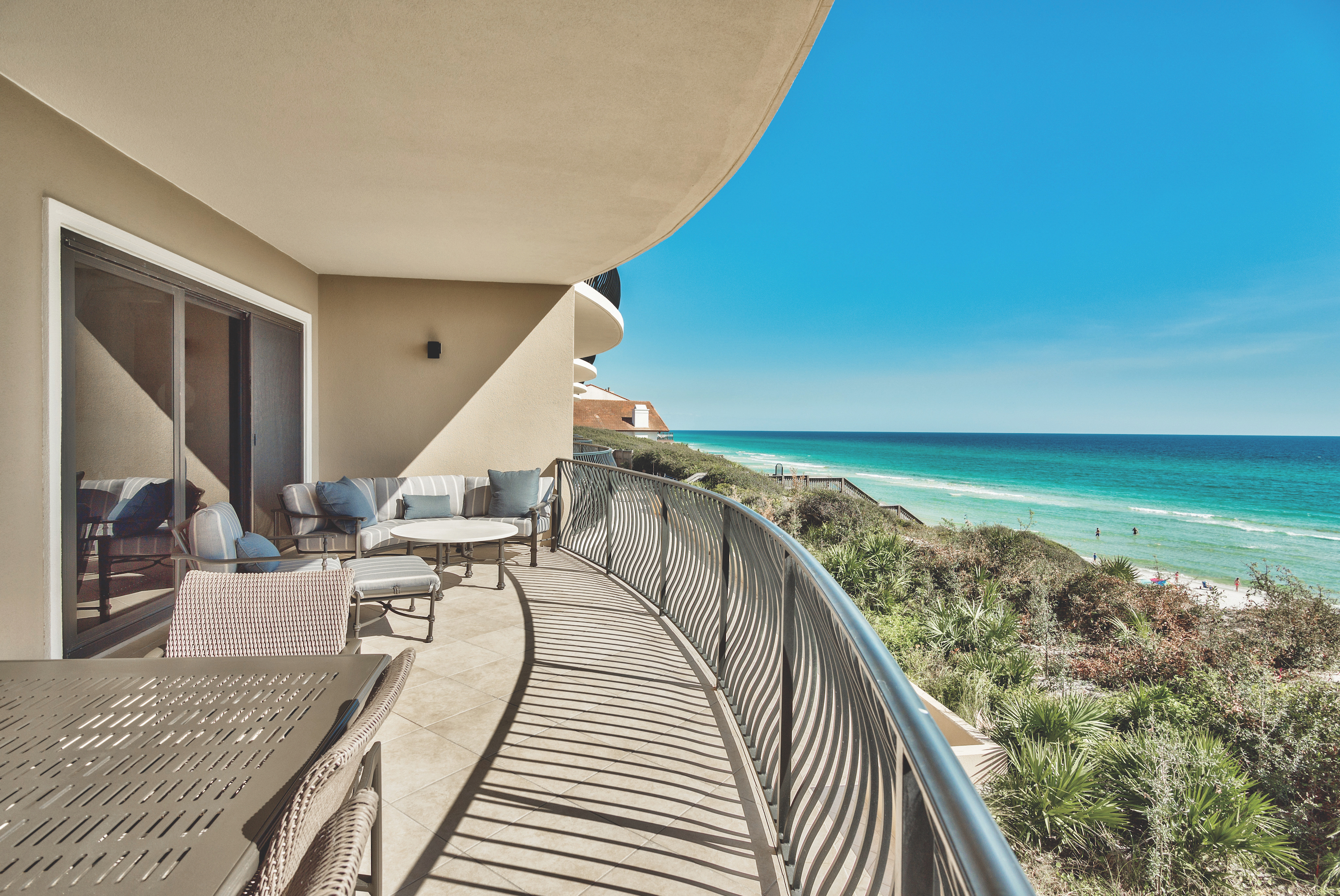 Beautiful gulf view from a balcony of an Andante condo